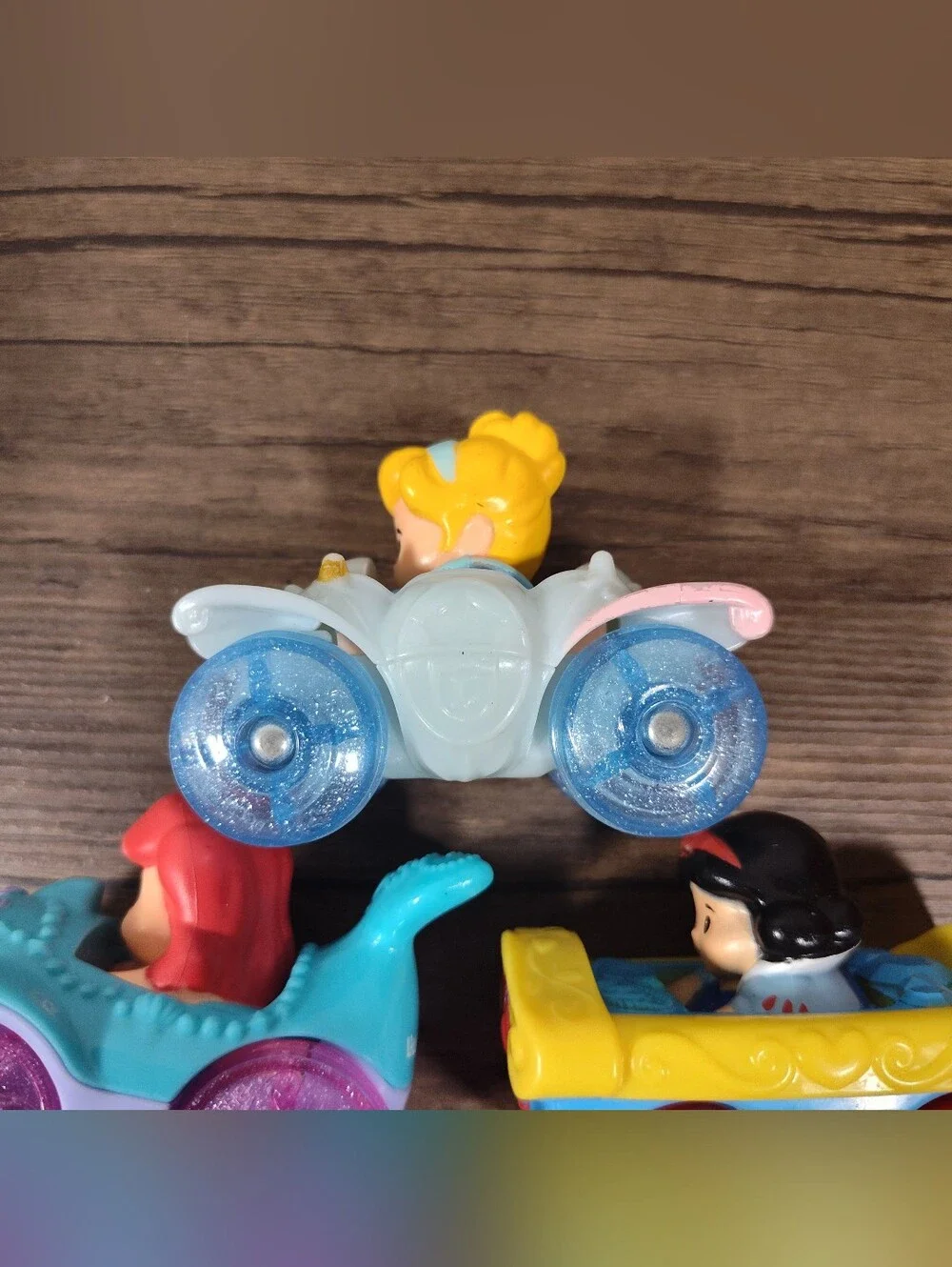 Fisher Price Disney Princess Little People Wheelies Lot Of 5